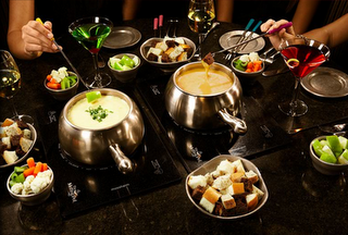 The spread at The Melting Pot